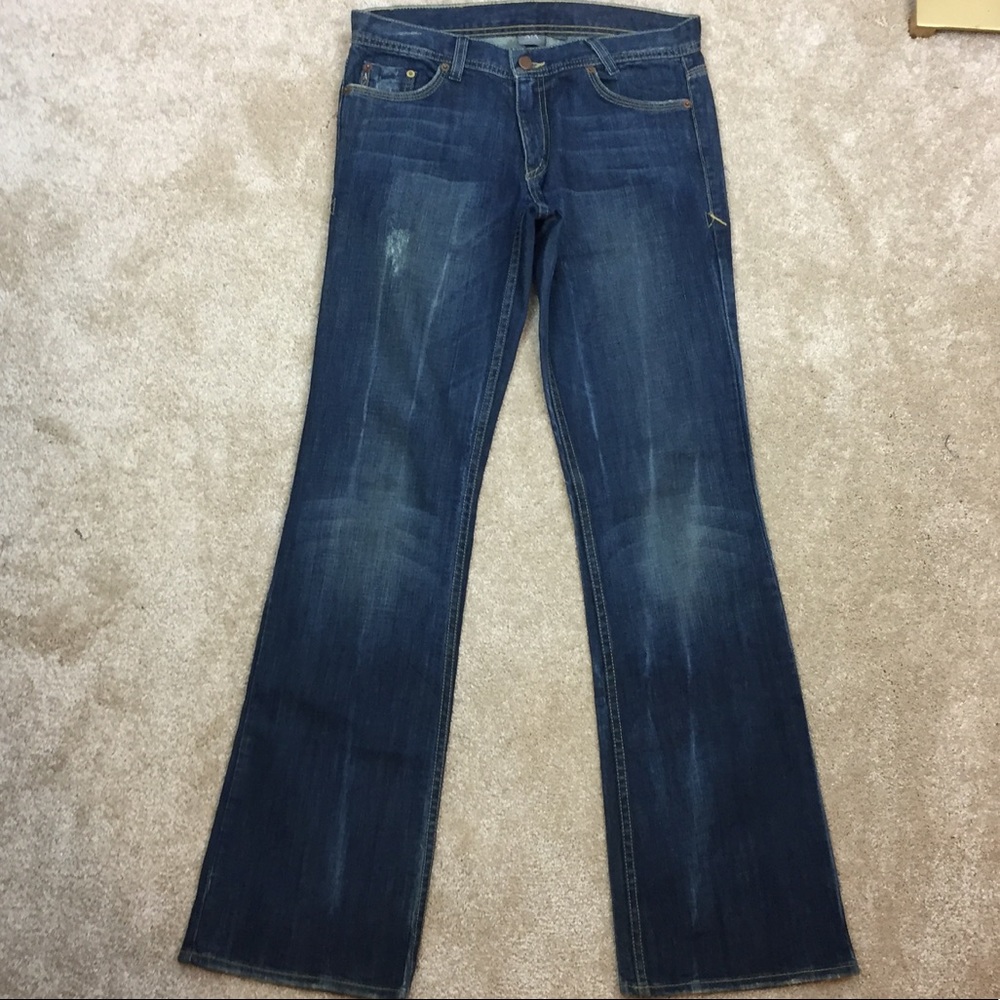 🗽 ARMANI EXCHANGE Boot Cut WINGS Denim JEANS. 6 - Picture 3 of 8